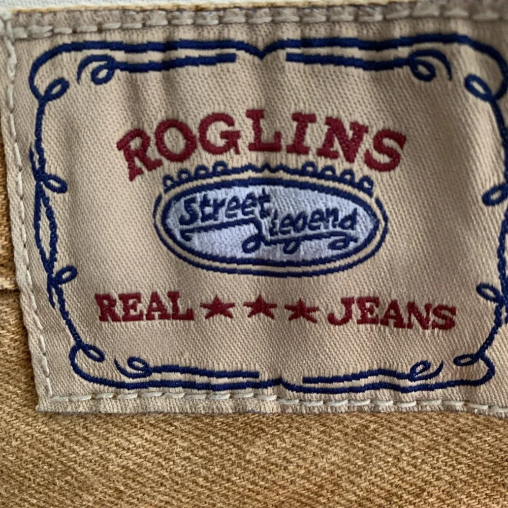 Roglins Street Legend Extreme Baggy Wide Leg Heavy Jeans Y2K Vintage Size 36x28